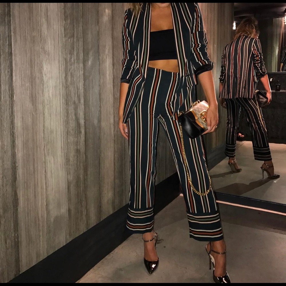 Zara Striped Trousers